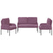 Seturi de canapele 3 pcs Violet 115 x 56 x 80 cm placaj - WALTI WALTI