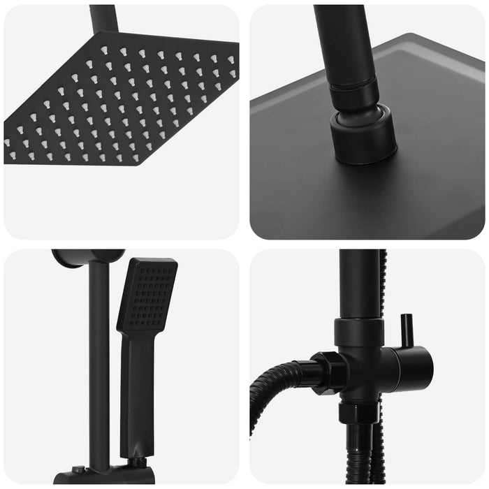 Sistem de Duș Negru 47 x 20 x 95 cm Oţel inoxidabil - WALTI WALTI