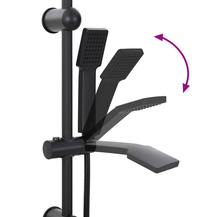 Sistem de Duș Negru 47 x 20 x 95 cm Oţel inoxidabil - WALTI WALTI