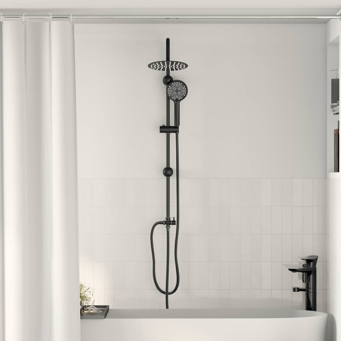Sistem de Duș Manual Negru 45 x 20 x 96 cm Brass, Sus201 și ABS - WALTI WALTI