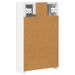Dulap cu oglindă pentru baie cu raft Alb 30 x 10,5 x 50 cm - WALTI WALTI