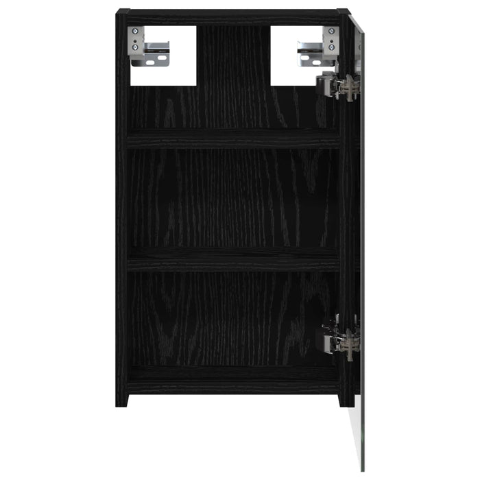 Dulap cu oglindă pentru baie Stejar Negru 30 x 10,5 x 50 cm - WALTI WALTI