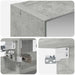 Dulap cu oglindă pentru baie Gri din beton 30 x 10,5 x 50 cm - WALTI WALTI