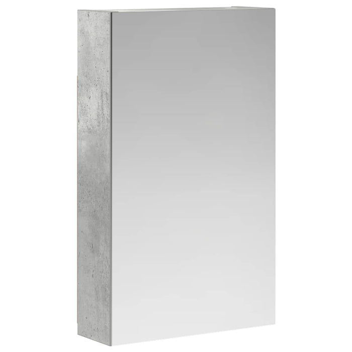 Dulap cu oglindă pentru baie Gri din beton 30 x 10,5 x 50 cm - WALTI WALTI