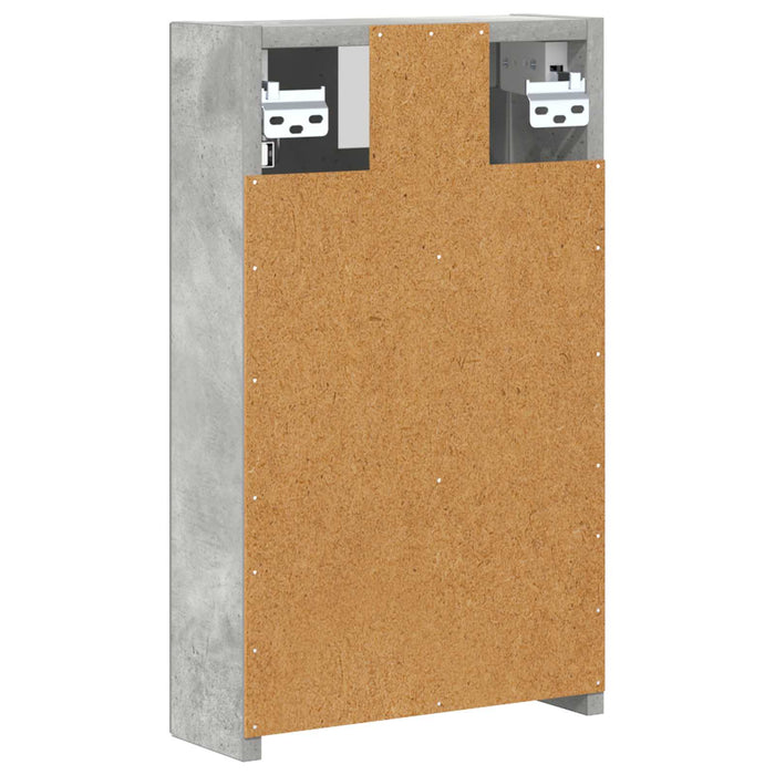 Dulap cu oglindă pentru baie Gri din beton 30 x 10,5 x 50 cm - WALTI WALTI