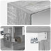 Dulap cu oglindă pentru baie Gri Sonoma 30 x 10,5 x 50 cm - WALTI WALTI