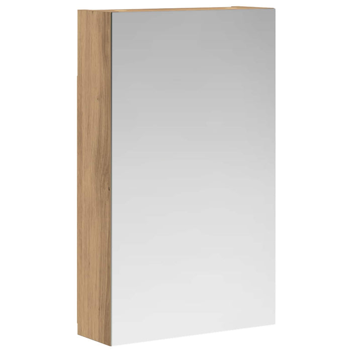 Dulap cu oglindă pentru baie Stejar artizanal 30 x 10,5 x 50 cm - WALTI WALTI