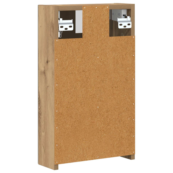 Dulap cu oglindă pentru baie Stejar artizanal 30 x 10,5 x 50 cm - WALTI WALTI