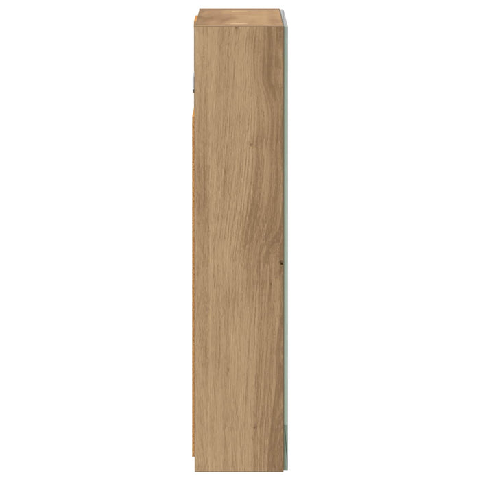Dulap cu oglindă pentru baie Stejar artizanal 30 x 10,5 x 50 cm - WALTI WALTI