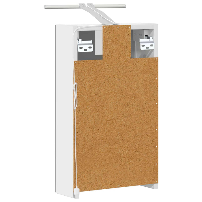 Dulap cu oglindă pentru baie cu raft Alb 30 x 10,5 x 50 cm - WALTI WALTI