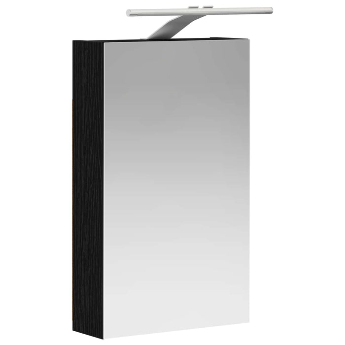 Dulap cu oglindă pentru baie Stejar Negru 30 x 10,5 x 50 cm - WALTI WALTI