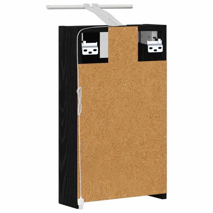 Dulap cu oglindă pentru baie Stejar Negru 30 x 10,5 x 50 cm - WALTI WALTI