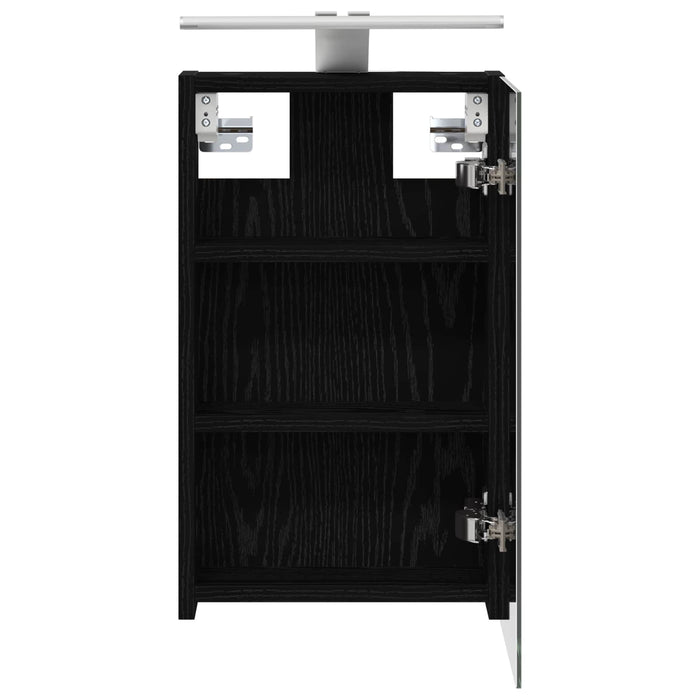 Dulap cu oglindă pentru baie Stejar Negru 30 x 10,5 x 50 cm - WALTI WALTI