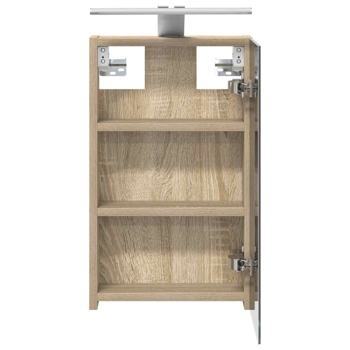 Dulap cu oglindă pentru baie Stejar Sonoma 30 x 10,5 x 50 cm - WALTI WALTI