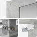 Dulap cu oglindă pentru baie Gri din beton 30 x 10,5 x 50 cm - WALTI WALTI