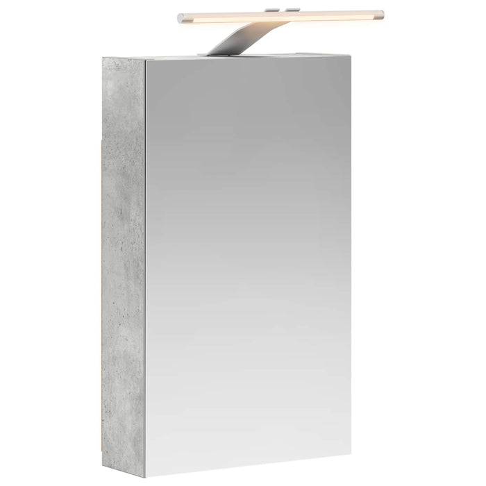 Dulap cu oglindă pentru baie Gri din beton 30 x 10,5 x 50 cm - WALTI WALTI