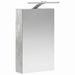 Dulap cu oglindă pentru baie Gri din beton 30 x 10,5 x 50 cm - WALTI WALTI