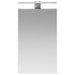 Dulap cu oglindă pentru baie Gri din beton 30 x 10,5 x 50 cm - WALTI WALTI