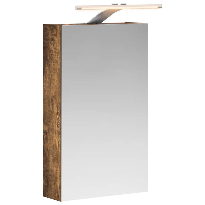 Dulap cu oglindă pentru baie Stejar fumuriu 30 x 10,5 x 50 cm - WALTI WALTI