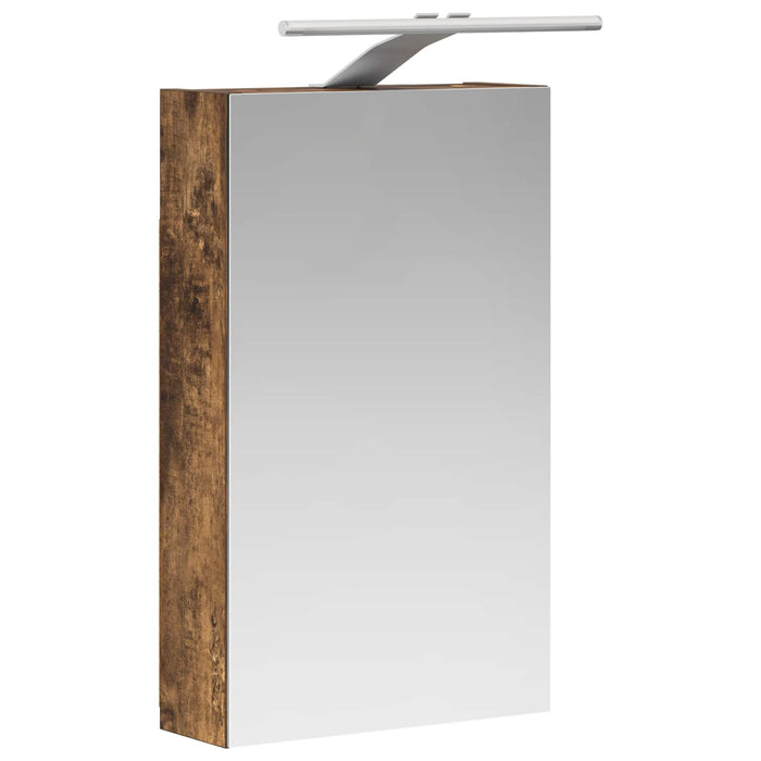Dulap cu oglindă pentru baie Stejar fumuriu 30 x 10,5 x 50 cm - WALTI WALTI