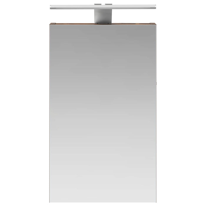 Dulap cu oglindă pentru baie Stejar fumuriu 30 x 10,5 x 50 cm - WALTI WALTI