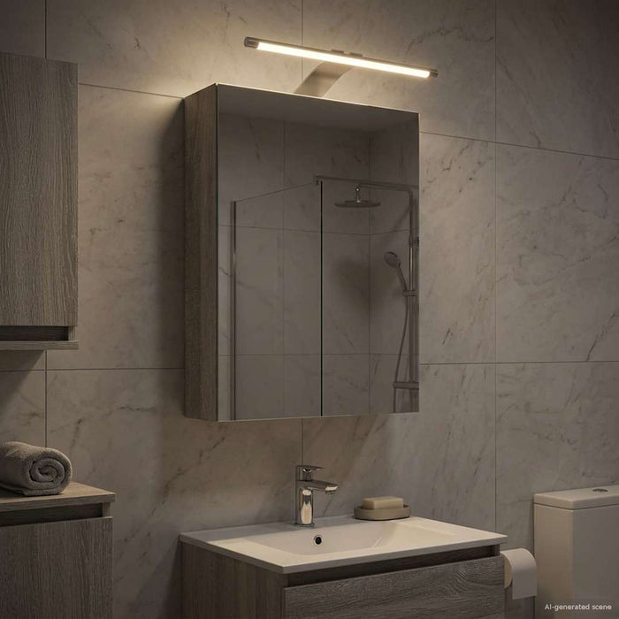 Dulap cu oglindă pentru baie Gri Sonoma 30 x 10,5 x 50 cm - WALTI WALTI