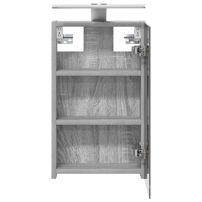 Dulap cu oglindă pentru baie Gri Sonoma 30 x 10,5 x 50 cm - WALTI WALTI