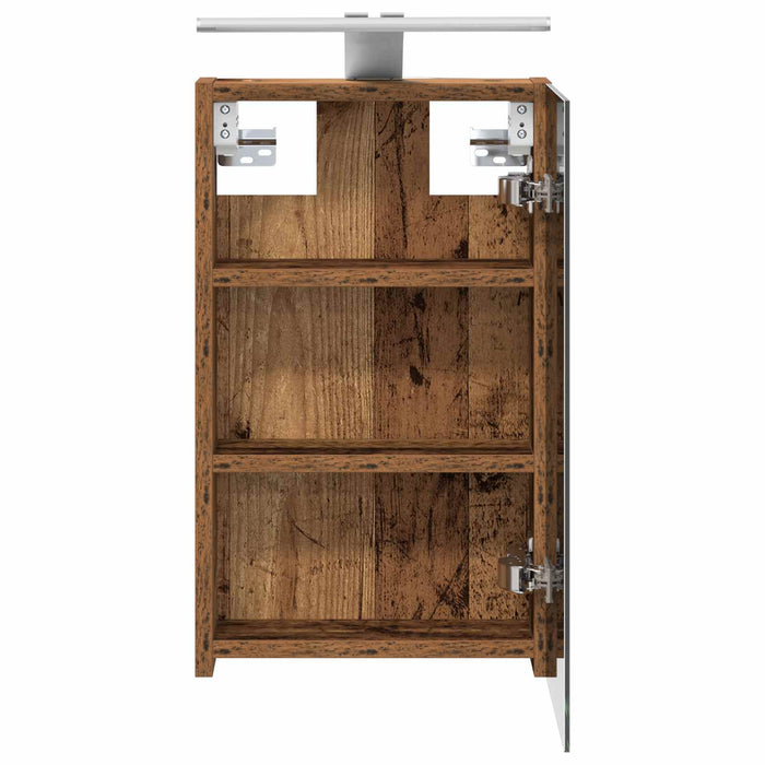 Dulap cu oglindă pentru baie Lemn vechi 30 x 10,5 x 50 cm - WALTI WALTI