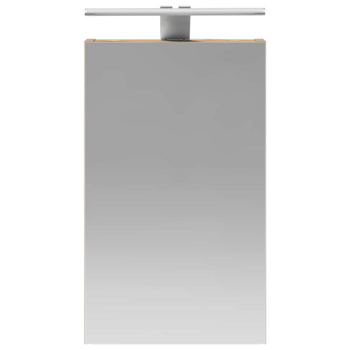 Dulap cu oglindă pentru baie Stejar artizanal 30 x 10,5 x 50 cm - WALTI WALTI