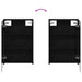 Dulap cu oglindă pentru baie Stejar Negru 40 x 10,5 x 60,5 cm - WALTI WALTI