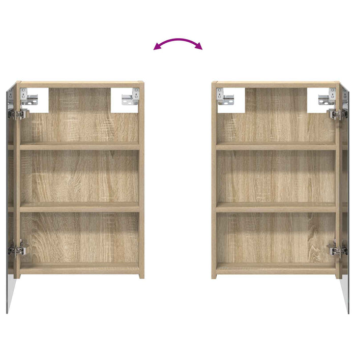 Dulap cu oglindă pentru baie Stejar Sonoma 40 x 10,5 x 60,5 cm - WALTI WALTI