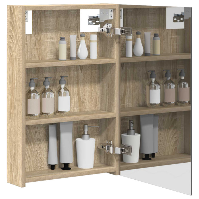 Dulap cu oglindă pentru baie Stejar Sonoma 40 x 10,5 x 60,5 cm - WALTI WALTI