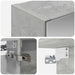 Dulap cu oglindă pentru baie Gri din beton 40 x 10,5 x 60,5 cm - WALTI WALTI