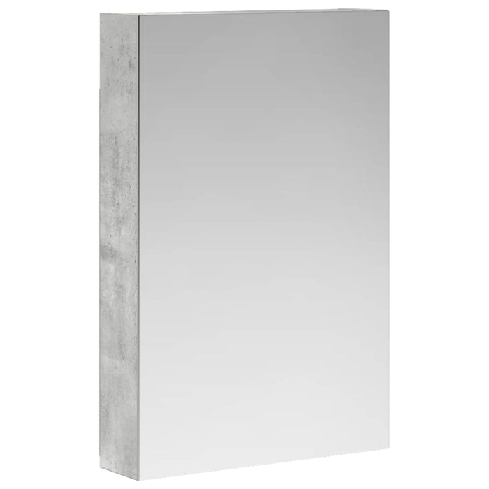 Dulap cu oglindă pentru baie Gri din beton 40 x 10,5 x 60,5 cm - WALTI WALTI