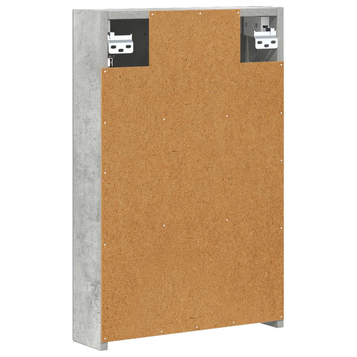 Dulap cu oglindă pentru baie Gri din beton 40 x 10,5 x 60,5 cm - WALTI WALTI