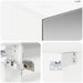 Dulap cu oglindă pentru baie cu raft Alb 40 x 10,5 x 60,5 cm - WALTI WALTI