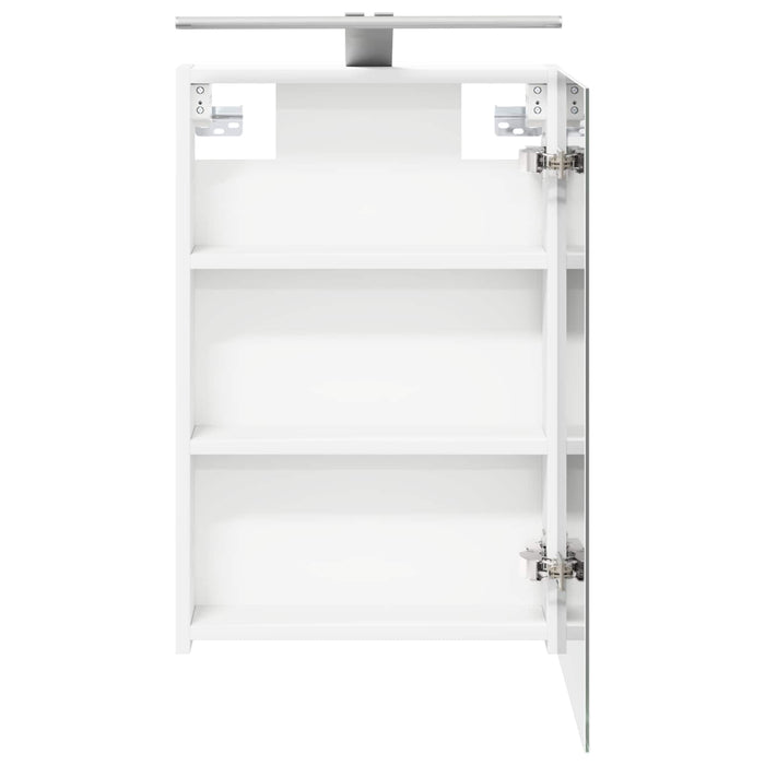 Dulap cu oglindă pentru baie cu raft Alb 40 x 10,5 x 60,5 cm - WALTI WALTI