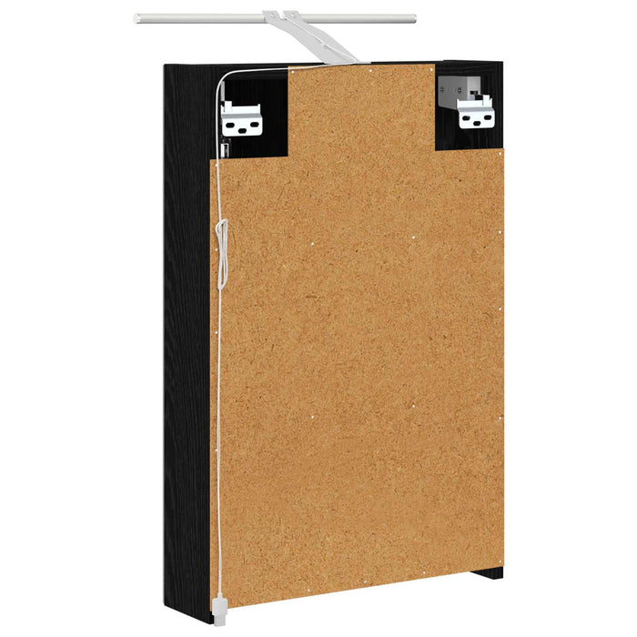 Dulap cu oglindă pentru baie Stejar Negru 40 x 10,5 x 60,5 cm - WALTI WALTI