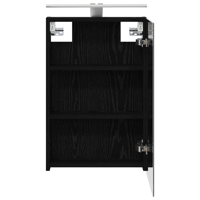 Dulap cu oglindă pentru baie Stejar Negru 40 x 10,5 x 60,5 cm - WALTI WALTI