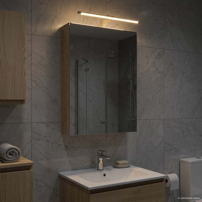 Dulap cu oglindă pentru baie Stejar Sonoma 40 x 10,5 x 60,5 cm - WALTI WALTI