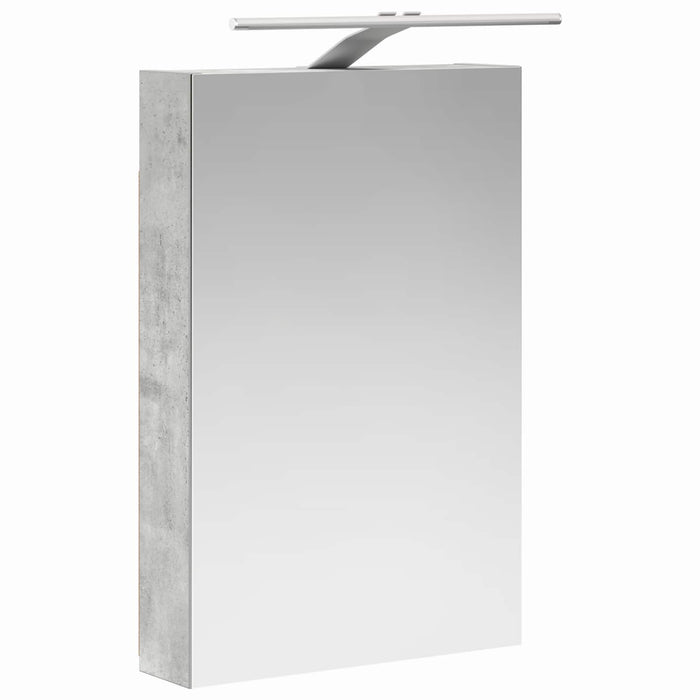Dulap cu oglindă pentru baie Gri din beton 40 x 10,5 x 60,5 cm - WALTI WALTI