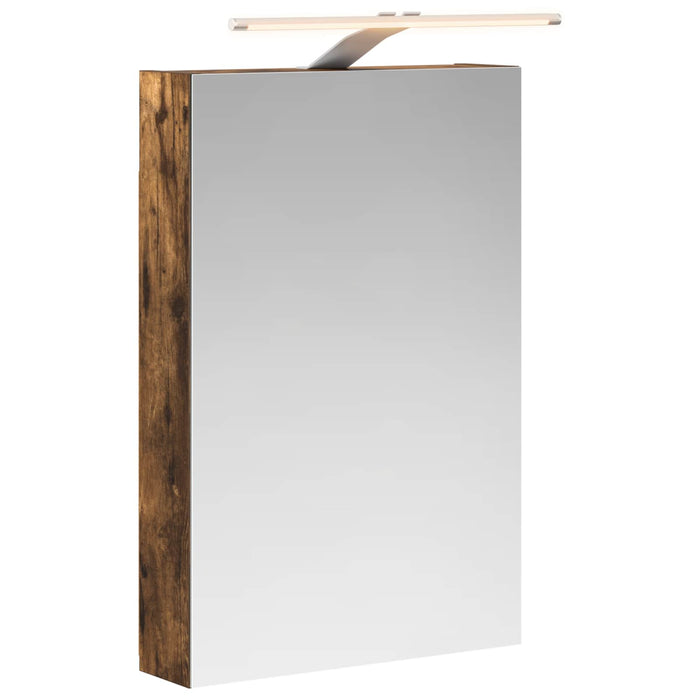 Dulap cu oglindă pentru baie Stejar fumuriu 40 x 10,5 x 60,5 cm - WALTI WALTI