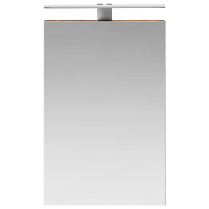 Dulap cu oglindă pentru baie Stejar fumuriu 40 x 10,5 x 60,5 cm - WALTI WALTI