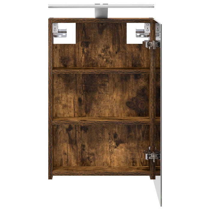 Dulap cu oglindă pentru baie Stejar fumuriu 40 x 10,5 x 60,5 cm - WALTI WALTI