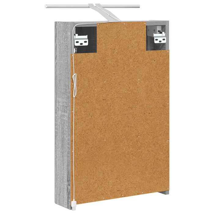 Dulap cu oglindă pentru baie Gri Sonoma 40 x 10,5 x 60,5 cm - WALTI WALTI