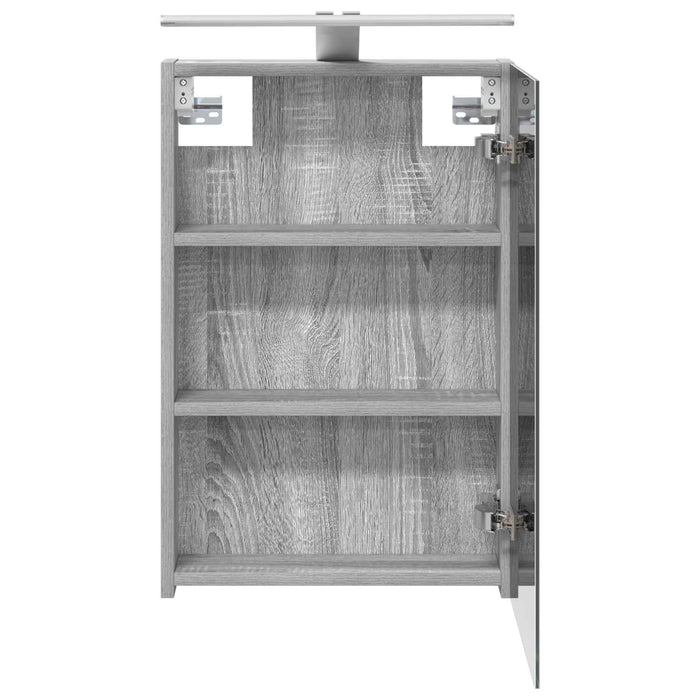Dulap cu oglindă pentru baie Gri Sonoma 40 x 10,5 x 60,5 cm - WALTI WALTI