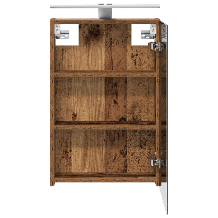 Dulap cu oglindă pentru baie Lemn vechi 40 x 10,5 x 60,5 cm - WALTI WALTI