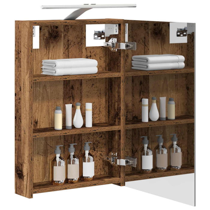 Dulap cu oglindă pentru baie Lemn vechi 40 x 10,5 x 60,5 cm - WALTI WALTI