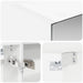 Dulap cu oglindă pentru baie cu raft Alb 50 x 14,5 x 70 cm - WALTI WALTI