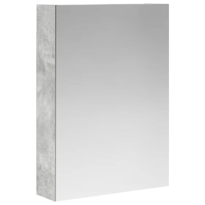 Dulap cu oglindă pentru baie Gri din beton 50 x 14,5 x 70 cm - WALTI WALTI